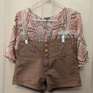 Charlotte Russ top and shorts